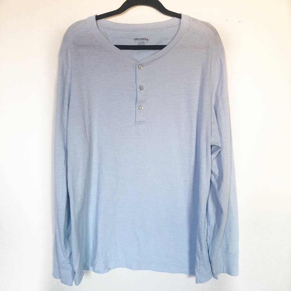 UNTUCKit Henley Long Sleeve Size XL